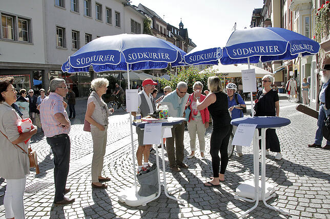 Bild 2: Viel VS-Gegenwind für OB-Kandidatin Fridi Miller beim SÜDKURIER-Stadtgespräch in Villingen