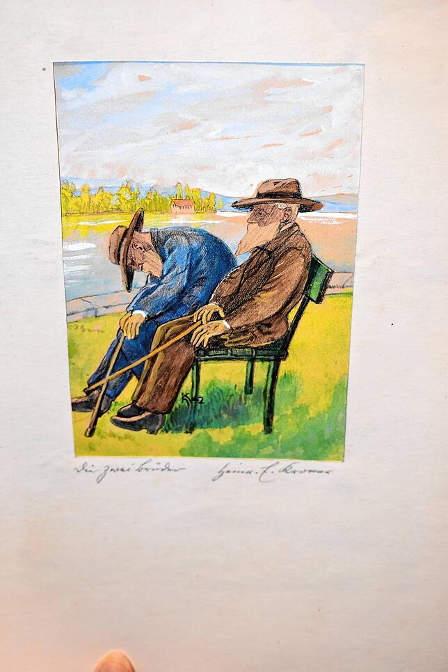 &bdquo;Die zwei Brüder&ldquo; nannte Heinrich Ernst Kromer dieses Bild, das 1942 entstand.
