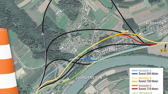 Bild : Die Planungen für die Anschlussstelle Hauenstein sind bei der Übergabe an die Deges weniger weit forgeschritten als erhofft<sup></sup><sup></sup>