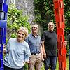 Nach der Zwangspause kann die Experimentelle 21 wieder durchstarten: Auf die Eröffnung im Schloss Randegg freuen sich (von rechts): ...