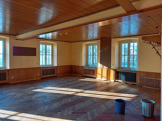 Die gute Stube des &bdquo;Adler&ldquo;: Hier befand sich der große Gastraum &ndash; und er wird es auch im künftigen neuen Restaurant ...