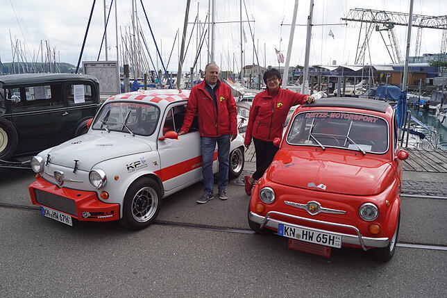 Bild 7: 200 Oldtimer waren auf der Hafenmeile zu sehen. Sechs davon haben wir uns von ihren Besitzern persönlich vorstellen lassen.