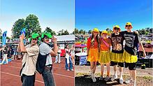 Schrille Hüte und bunte Röcke: Die Trends auf dem diesjährigen Campus-Festival.