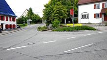 Die Kreuzung in der Ortsmitte von Leibertingen sorgt für Diskussionen. Zwar ist sie nur schwach befahren, doch die weiten Kurvenradien ...