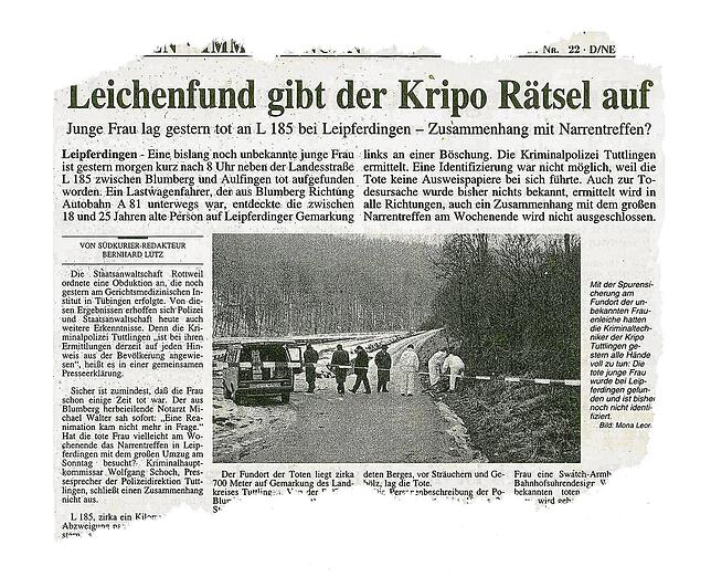 So berichtete der SÜDKURIER am 28. Januar 1997.