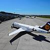 Eine Lufthansa-Maschine am Flughafen Friedrichshafen. Nur noch bis Sonntag fliegt die Airline nach Frankfurt, dann ist erst einmal ...