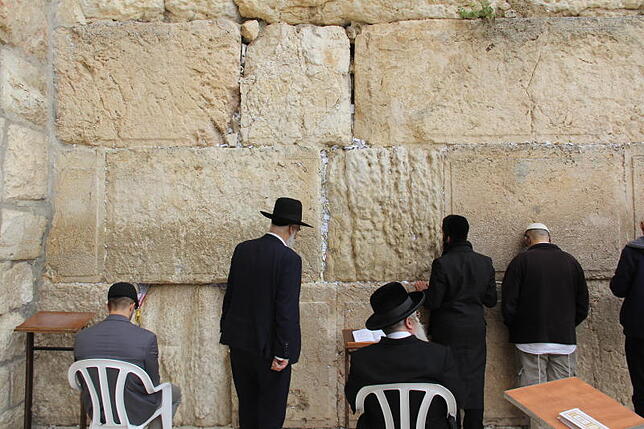 Der wichtigste Ort für religiöse Juden: Die Klagemauer in Jerusalem.