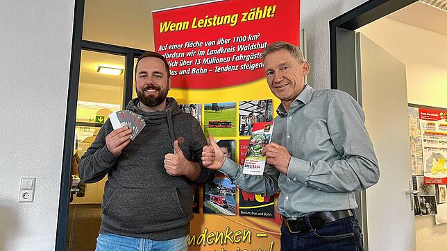 Ein Jahr später sprechen Geschäftsstellenleiter Sebastian Nieselt (links) und Geschäftsführer Lothar Probst vom WTV durchaus von einer ...