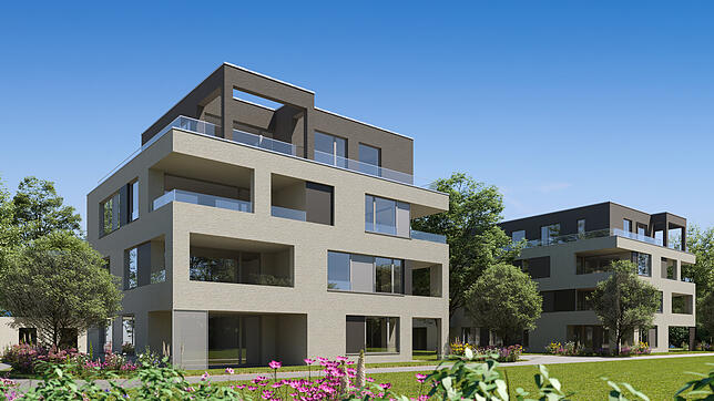 So sollen sie mal aussehen, die neuen Mehrfamilienhäuser in Friedrichshafen.