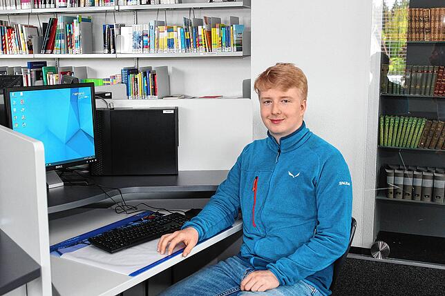 Auf der Berufsfachschule fühlt sich Leon Herrmann besonders gut auf seinen späteren Beruf vorbereitet.