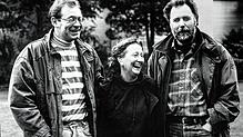 1984 zogen die Grünen gleich in Fraktionsstärke in den Singener Gemeindrat ein. Unser Bild zeigt von links: Michael Hübner, Helga Nowak ...
