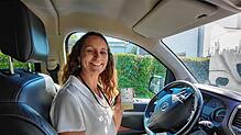 Einmal im Monat fährt Bürgermeisterin Jacqueline Alberti einen Vormittag lang den Linzgau Shuttle. Am Nachmittag übernimmt Meersburgs ...