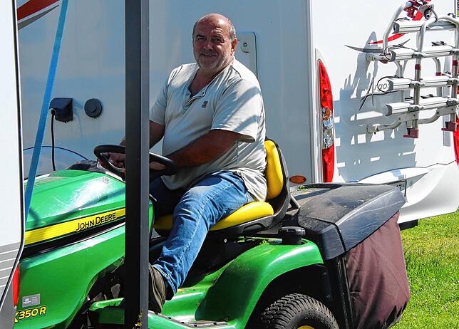 Werner Stuber, angestellter Campingplatz-Leiter auf dem Platz Birnau-Maurach.