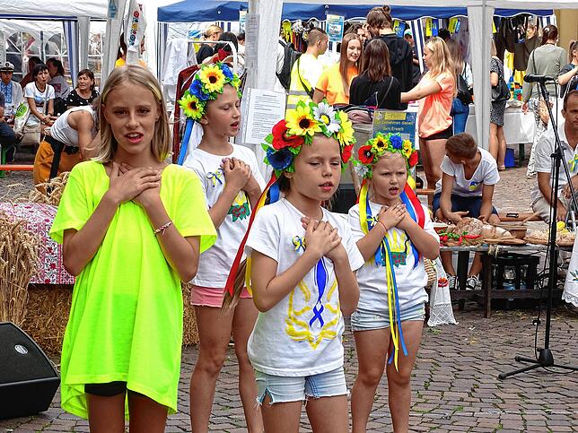 Die Kindertanzgruppe erntete viel Beifall.