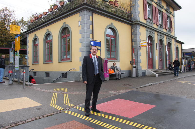 Rheinfelden/Schweiz Bahnhof im Schweizer Rheinfelden Hier haben die