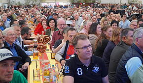 Ein brechend volles Festzelt gehört zur Mittelstandskundgebung beim Schätzele-Markt in Tengen dazu – so wie hier auf unserem Bild aus ...