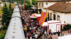 Gedächtnis 90er stx sto eisenbahn fest Eisenbahnfest in Stockach in der zweiten Hälfte der 1990er-Jahre.