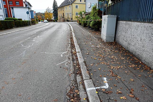 Der Unfallbereich in Litzelstetten auf Höhe des K&lsquo;Ono.