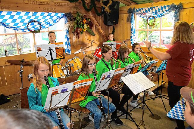 Junge Akteure: Auch die Zöglinge des Musikvereins Gaiß-Waldkirch unterhielten die Besucher mit ihrem Auftritt.
