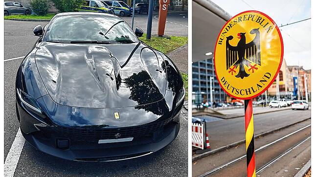 Für diesen Ferrari musste ein Autofahrer am Mittwoch beim Zoll in Konstanz 124.000 Euro nachzahlen.
