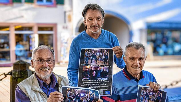 Freuen sich auf das Konzert am 25.¦Oktober: Manfred Bockey (von links), Josef Wagner und Klaus Fleck. Foto: Paul Eischet