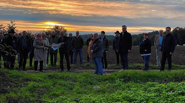 Am Standort des zukünftigen Zentralspitals bei Albbruck trafen sich Mitglieder des CDU-Kreisverbands Waldshut.