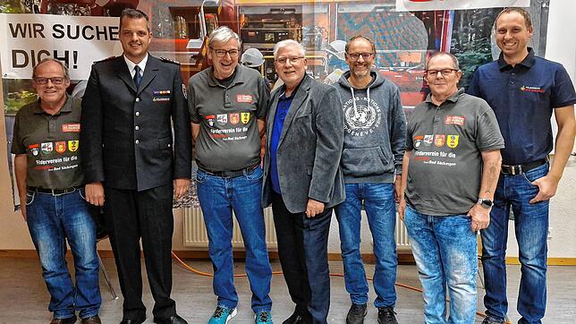 Der Vorstand des Fördervereins für die Feuerwehr Bad Säckingen (von links): Bernhard Baumgartner (Vorsitzender), Tobias Förster ...