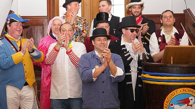 Die Akteure (von links): Narrenbüttel Thomas Bergmoser, Nils Schweikhardt, Felix Aurich, Uwe Raschke, Klaus-Peter Pfau, Heiko Herp, ...