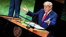 US-Präsident Donald Trump spricht bei der Generaldebatte der UN-Vollversammlung. Zu dem größten diplomatischen Ereignis der Welt werden ...