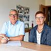 Herbert Buchholz und Beate Bergmann von der Nachbarschaftshilfe Gottmadingen bei einem Pressegespräch im Sommer 2020.