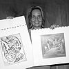 So kannte und schätze man Iti Janz: Die Künstlerin präsentierte 2007 zwei ihrer Bilder (Schutzengel und Herzland), die als Kunstdrucke ...