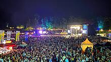 Etwa 20.000 Menschen besuchten im vergangenen Jahr nach zwei Jahren Corona-Pause das Campus Festival im Bodenseestadion.