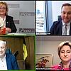 Landeswirtschaftsministerin Nicole Hoffmeister-Kraut (unten rechts), die Landtagsabgeordnete Sabine Hartmann-Müller (oben links), der ...