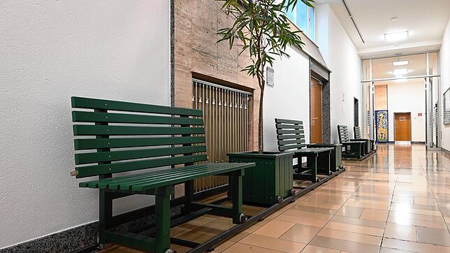 Teile von Kirsten Mosher &bdquo;Local Park Express&ldquo; sind noch im Singener Rathaus zu sehen.