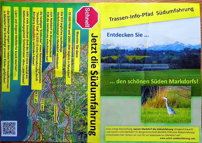 Das ist die Fälschung: Die unbekannten Gegner der Initiative verteilen solche Flugblätter: Bei identischem Layout haben sie ihre eigenen ...