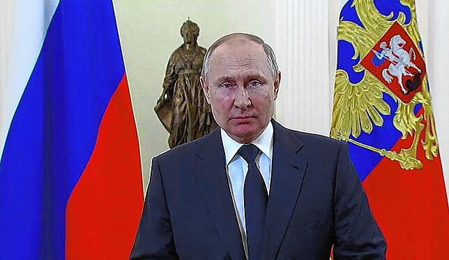 Putin am 8. März, bei einer Rede zum Internationalen Frauentag. Wie weit geht der Kremlchef noch?