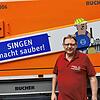 Jörg Wagner, Leiter der städtischen Reinigungsdienste, beobachtet, dass in der Corona-Pandemie deutlich mehr Abfall angefallen ist, als ...