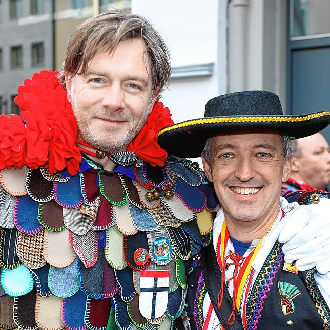 Das sind sie &ndash; die SÜDKURIER-Obernarren: Stefan Lutz (links) und Jörg-Peter Rau.