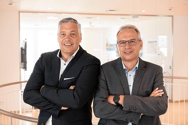 Sie sind mit der Jahresbilanz 2021 der BGO zufrieden: der neue technische Vorstand Jürgen Stocker (rechts) und der geschäftsführende ...