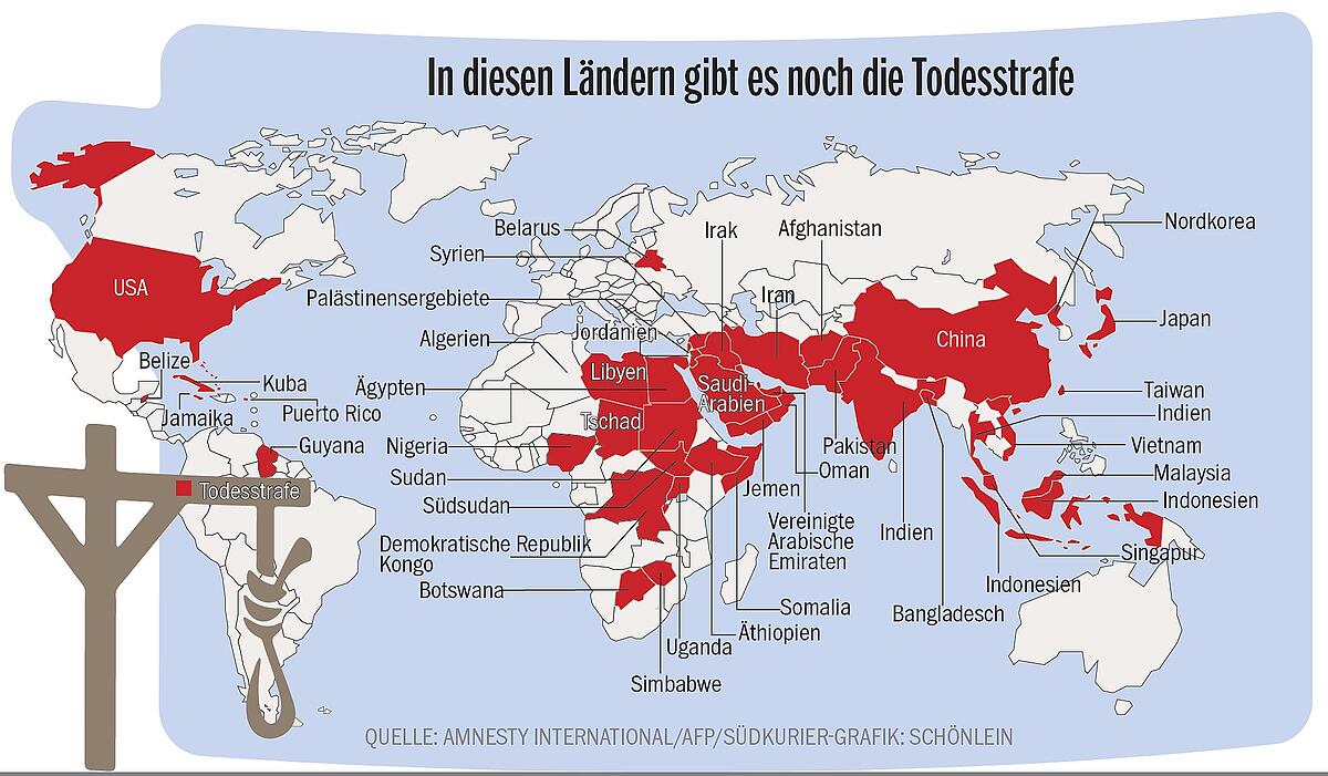 Wissen Die aktuelle Situation der Todesstrafe SÜDKURIER