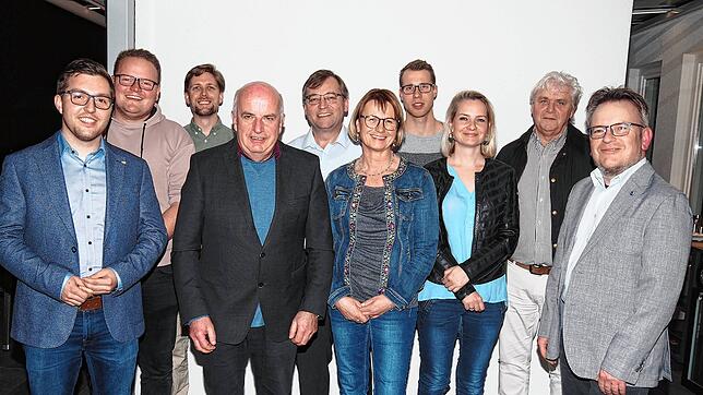 Für die Jestetter CDU kandidieren: Vincent Ziegler, Johannes Tröller, Tobias Baube, Lothar Altenburger, Konrad Schlude, Katja ...