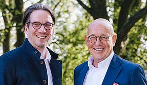Sie sind das neue Duo an der Spitze des Unternehmens: Zukünftig werden Björn Graf Bernadotte (links) und Michael Roensch (rechts) die ...