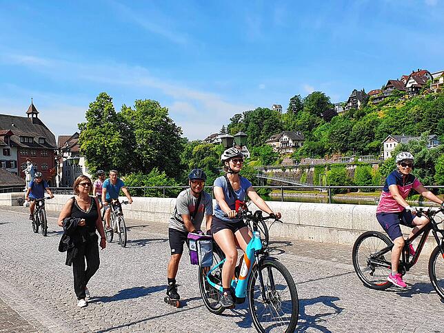 Nicht nur auf Radfahrer ausgelegt: Auch Skater, Jogger und Spaziergänger waren auf dem Rundweg herzlich willkommen.