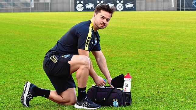 Klein, aber oho: Die Tasche von Matteo Matteo aus Waldshut hat es in sich. Für den schnellen Einsatz auf dem Spielfeld ist der ...