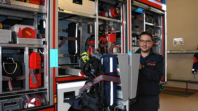 Felix Engesser ist seit rund drei Monaten Kommandant der Häfler Feuerwehr.