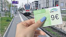 Noch ist nicht klar, wie das Neun-Euro-Ticket aussehen wird, wir stellen es uns ungefähr so vor. Es wird dann auch für den Seehas ...