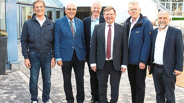 Weiterhin an der Spitze des Fördervereins der Katharinenhöhe stehen (von links) Fritz Ramsaier, Hansjörg Seeh, Martin Eitel, Klaus ...