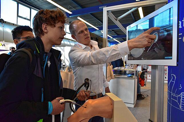 Auf der Jobmesse Jobs for Future sind in der Regel eher junge Menschen unterwegs.