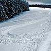 Hier am Ödland haben Quadfahrer tiefe Reifenspuren im Winterwanderweg und der daneben liegenden Loipe hinterlassen und damit einen ...