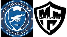 Die Logos des SV Konstanz (links) und Mozaikspor Radolfzell.